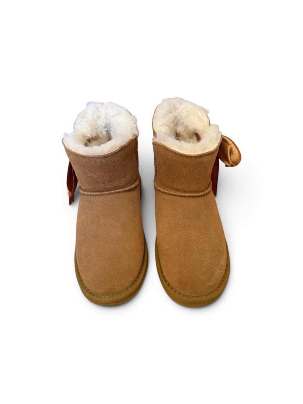 BEARPAW Kids Tan Shearling-Lined Winter Boots
